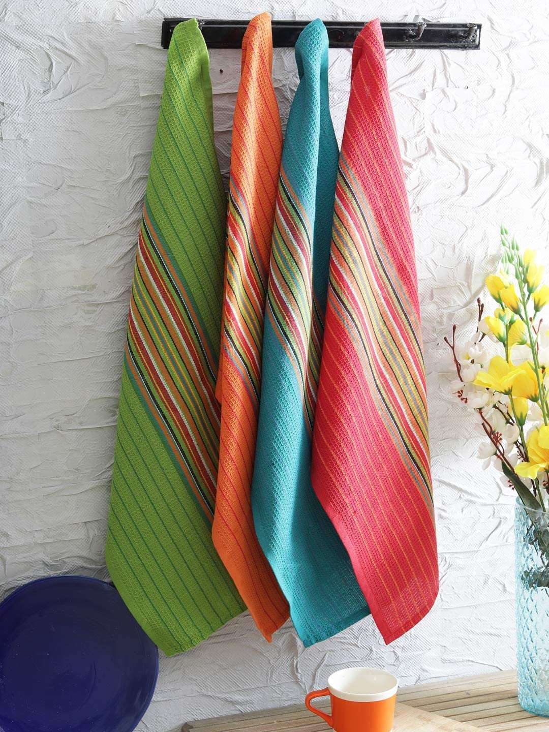 Kitchen Dish Towels, 100% Natural Cotton, (16x28 Inches)