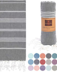 Turkish Beach Towel Black
