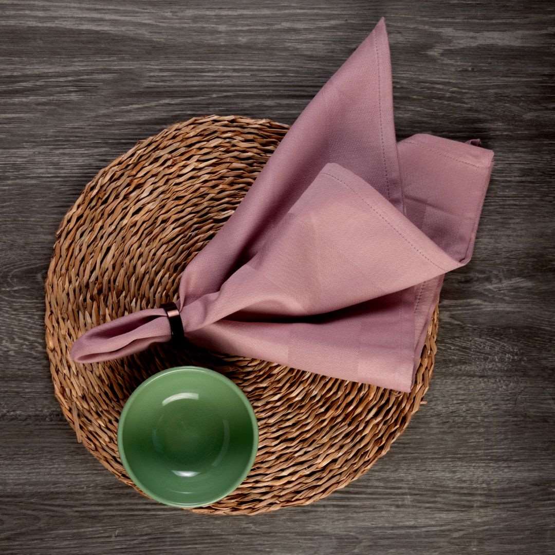 100% Cotton Kitchen Napkins Pink 18x18