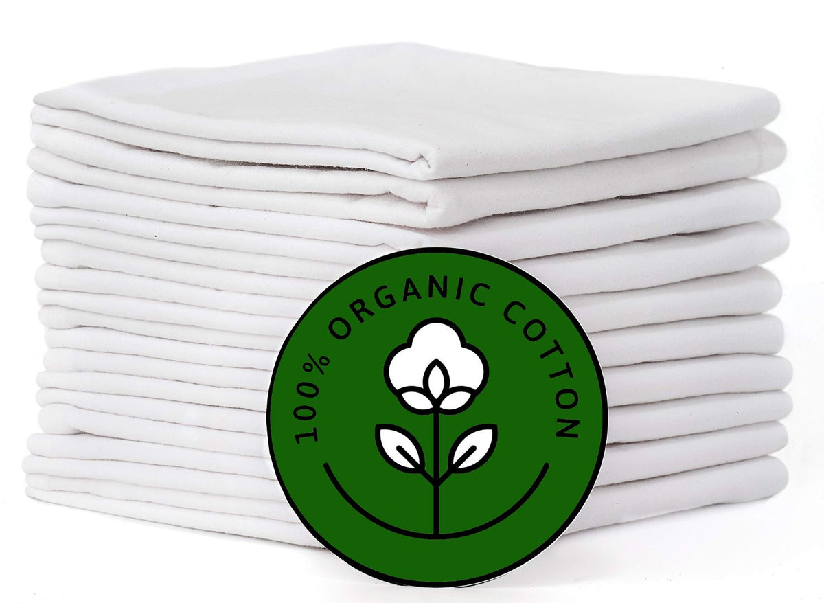 Organic Flour Sack Towels( Certified Organic And OEKO-TEX Certified) White