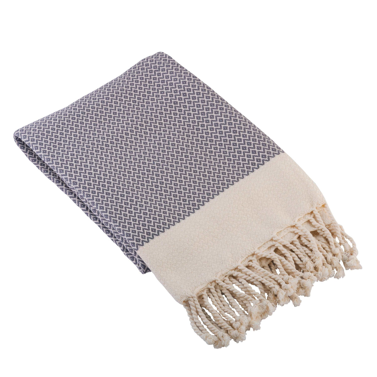 Original Turkish Style Peshtemal Towels Dark Grey 1